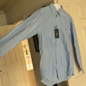 Medium Vineyard Vines Slim Fit Tucker Shirt in Light Blue
